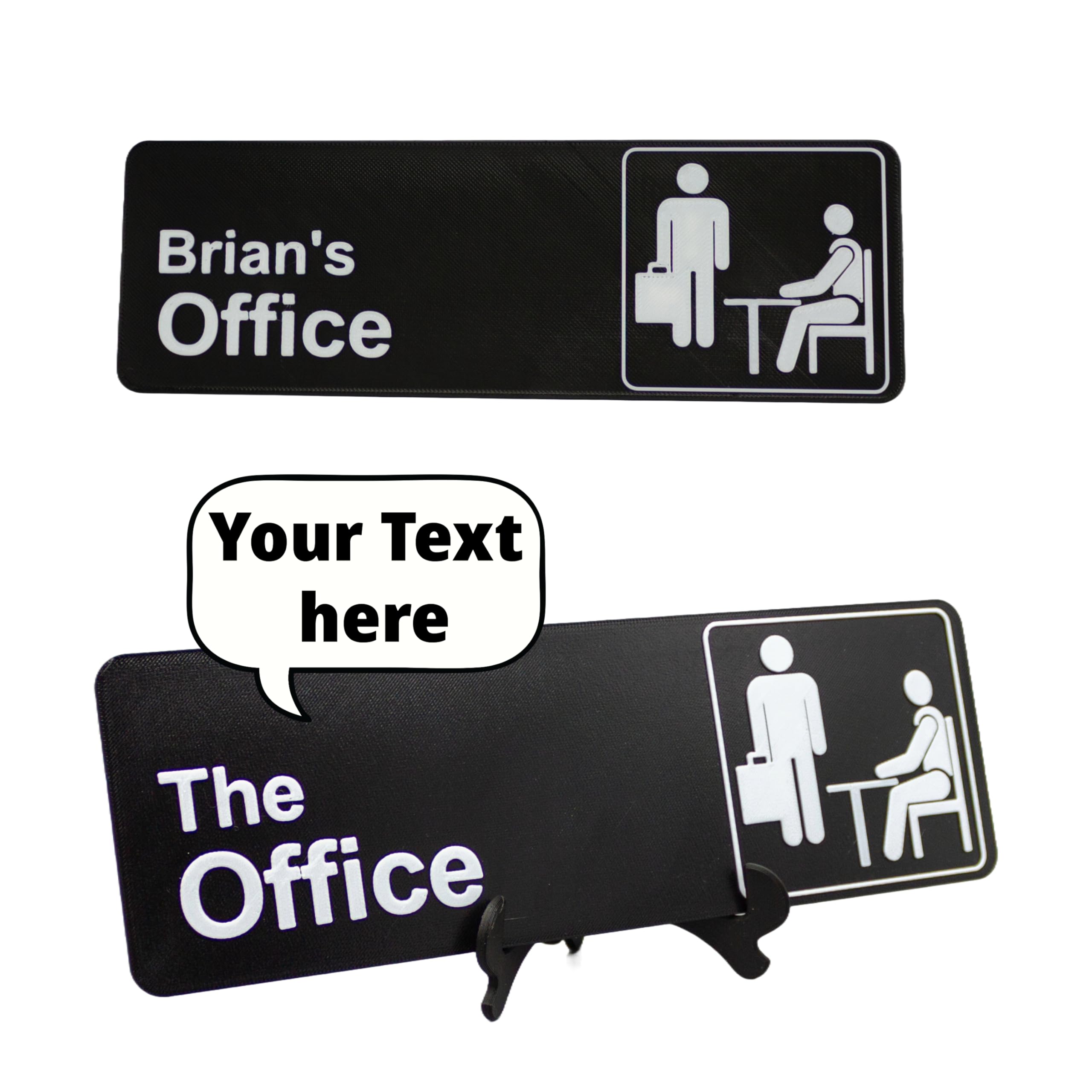 SIGNKRAFT3D Custom The Office Sign β Dunder Mifflin Inspired Office Door Plaque | Personalised Jim Halpert TV Show Gift | Funny Home & Work Desk DΓ©cor (Custom, Normal (18CM))