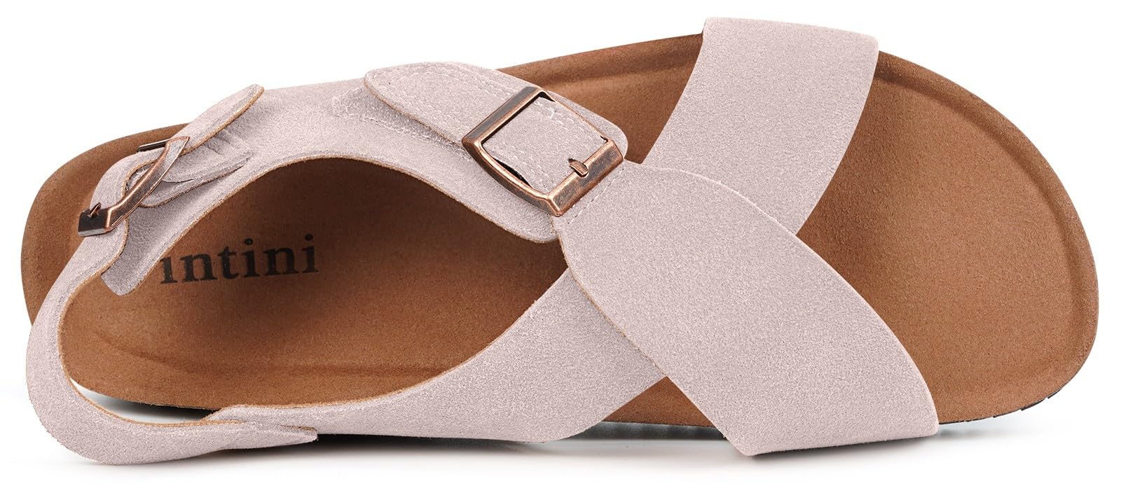 Dokela Sandalias Mujer con Corcho Punta Abierta Ajustables