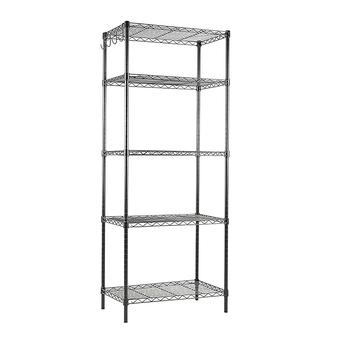 Buy EFINE 5Shelf Shelving Unit with Hook, Adjustable, Heavy Duty