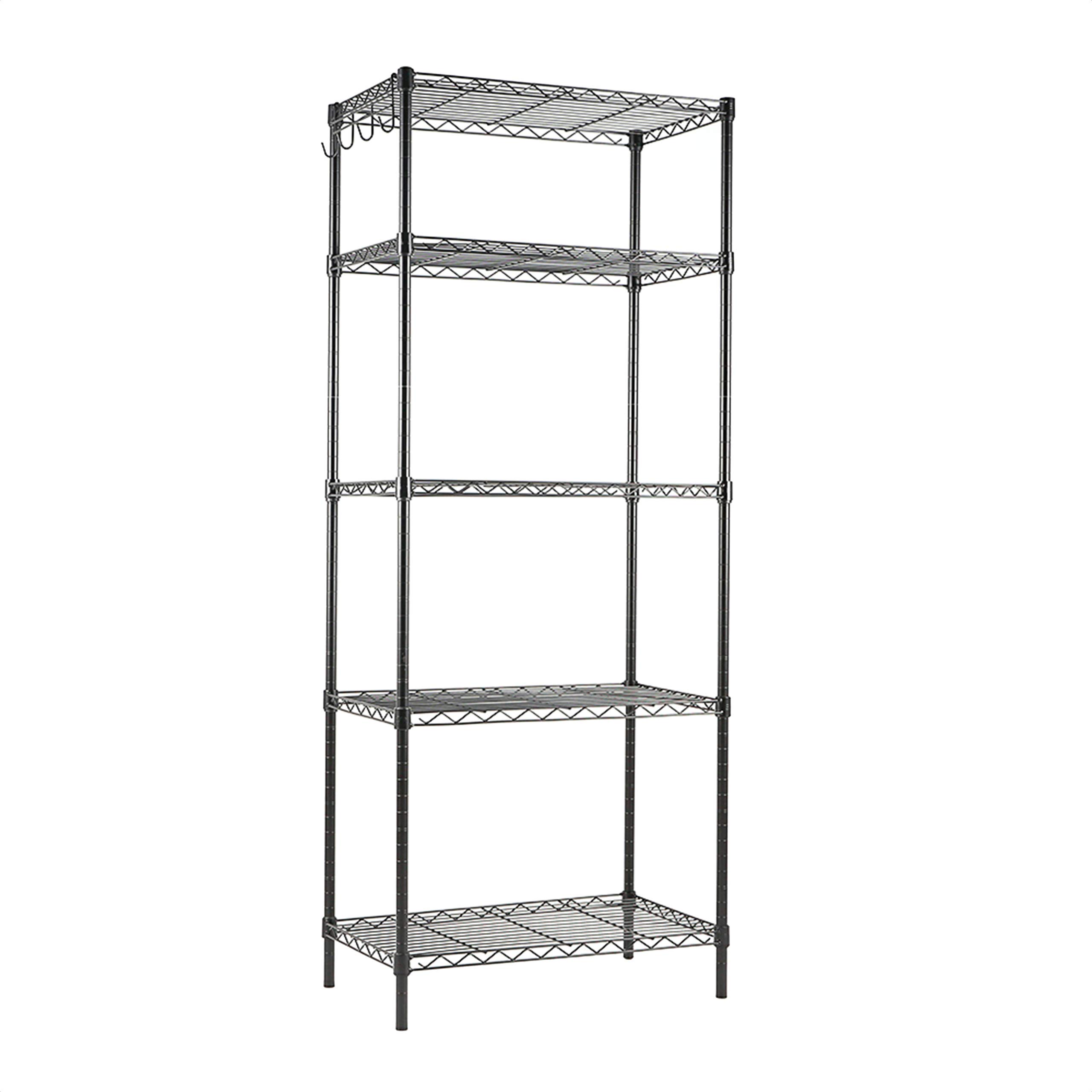 Buy EFINE 5Shelf Shelving Unit with Hook, Adjustable, Heavy Duty