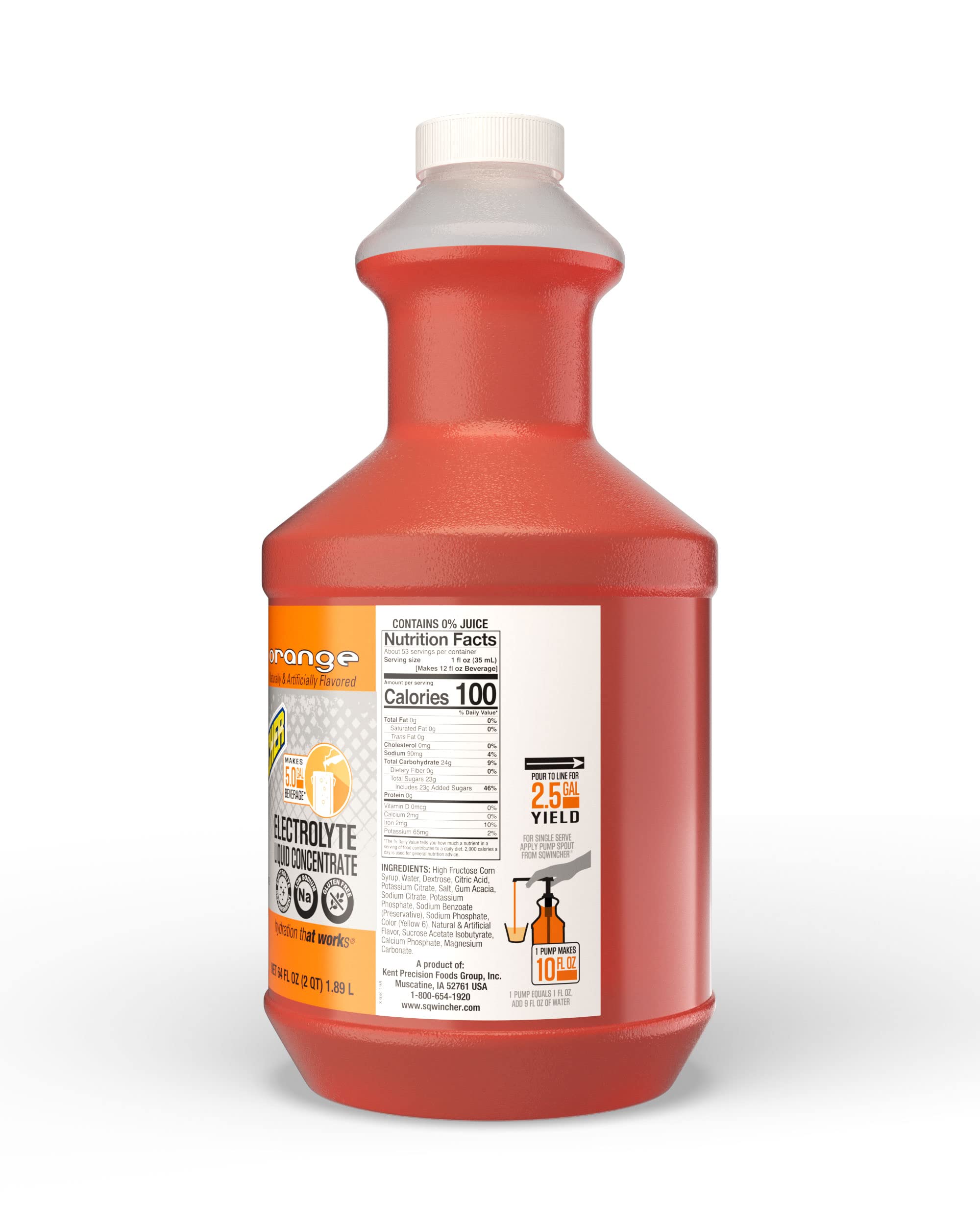 Amazon.com: Sqwincher Liquid Concentrate, Orange, 64 fl oz (Pack