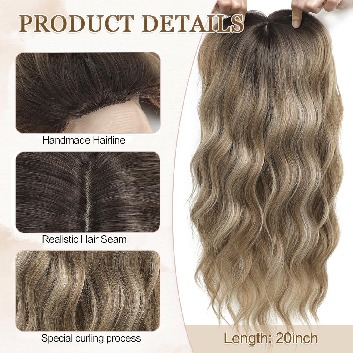 Amazon.com : gulagula Hair Topper 20 display picture 1