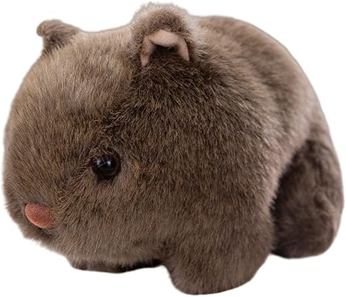 FRANKIEZHOU Peluche realista de conejillo de indias, color gris, 9.84 pulgadas, peluche de Wombat, conejillo de indias, animales de peluche de rata,