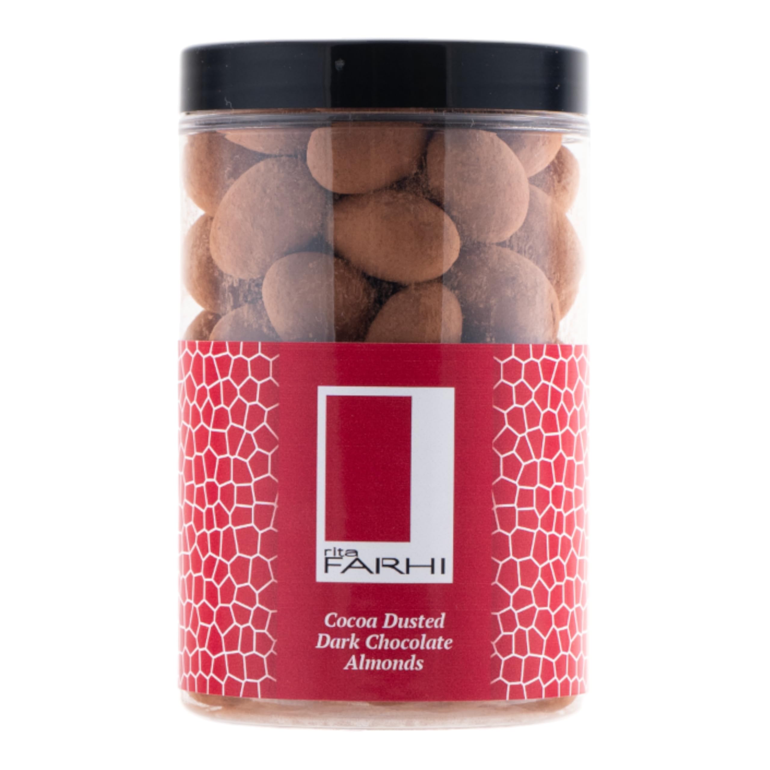 Cocoa Dusted Dark Chocolate Almonds, 300g