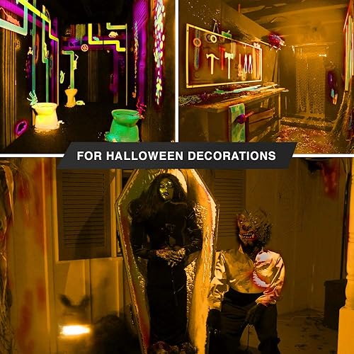 Miniatura 9 de BlueX - Paquete de 6 bombillas LED MR16 rojas  6 W (equivalente a 50 vatios)  Base de dos pines GU5.3 de 12 V, bombilla LED roja roja, decoración de