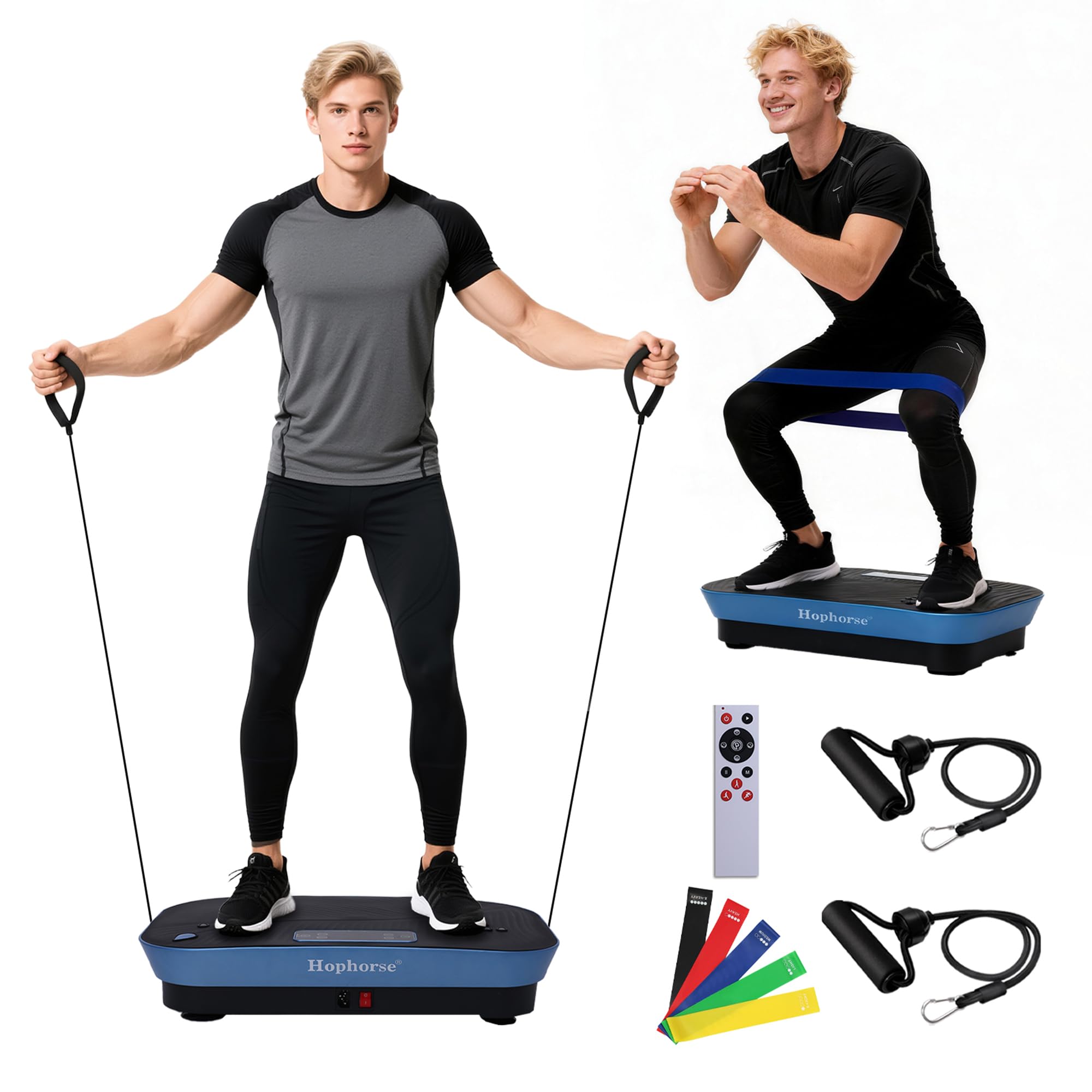 Vibration Plate Machine,180 Speeds Shake Plate for Lymphatic Drainage Weight Loss, Vibrating Fitness Platform 460LB Capacity Whole Body Workout with Bluetooth Home Exercise Gym Equipment for Women Men