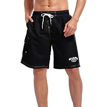 Adoretex Mens Guard Board Shorts Swim Trunks with Mesh Liner, Designed for Guard Uniform Swimwear