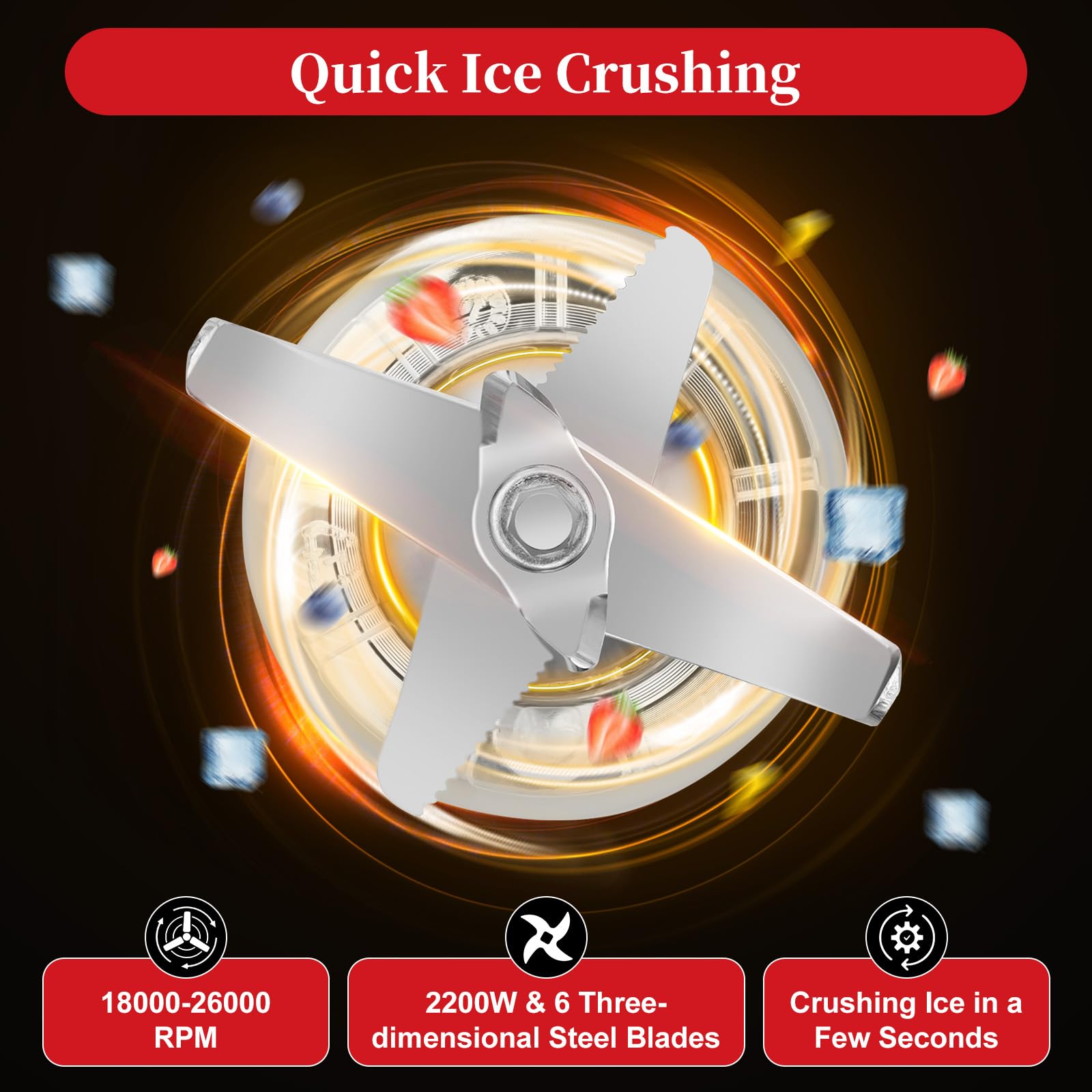 10 Speed 350 Watt Glass Jar Blender in Black