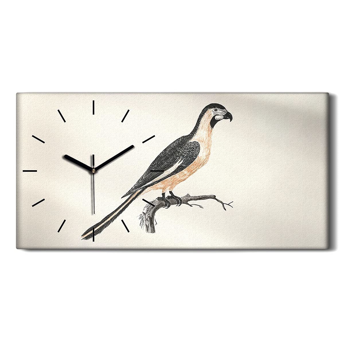 Horloge sur toile ne pas tic tac Coloray 60x30cm image art moderne decoration chambre