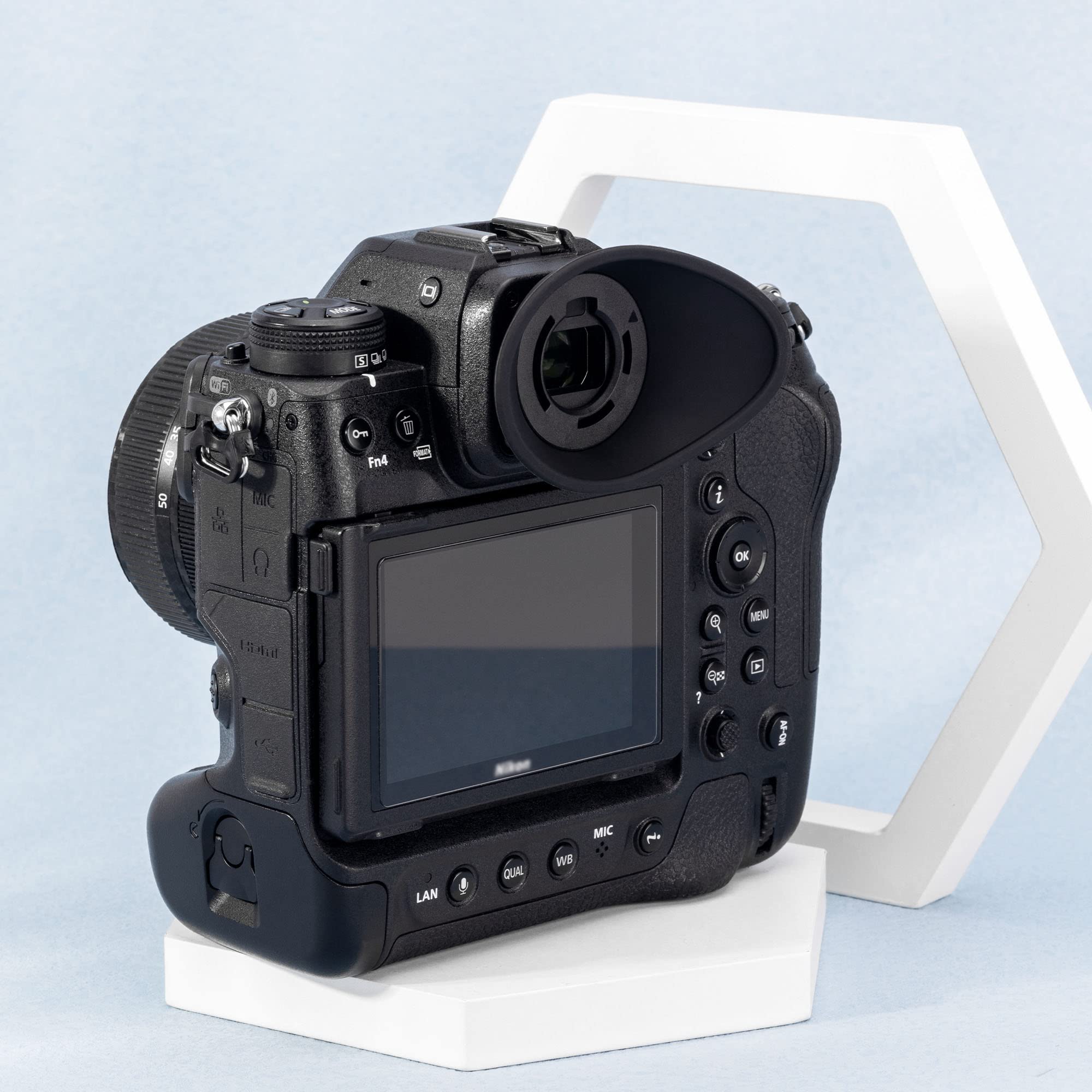 JJC Protezione mirino oculare in silicone morbido per Nikon Z9, Z 9, Z8, Z 8 Mirrorless fotocamera sostituisce Nikon EN-DK33