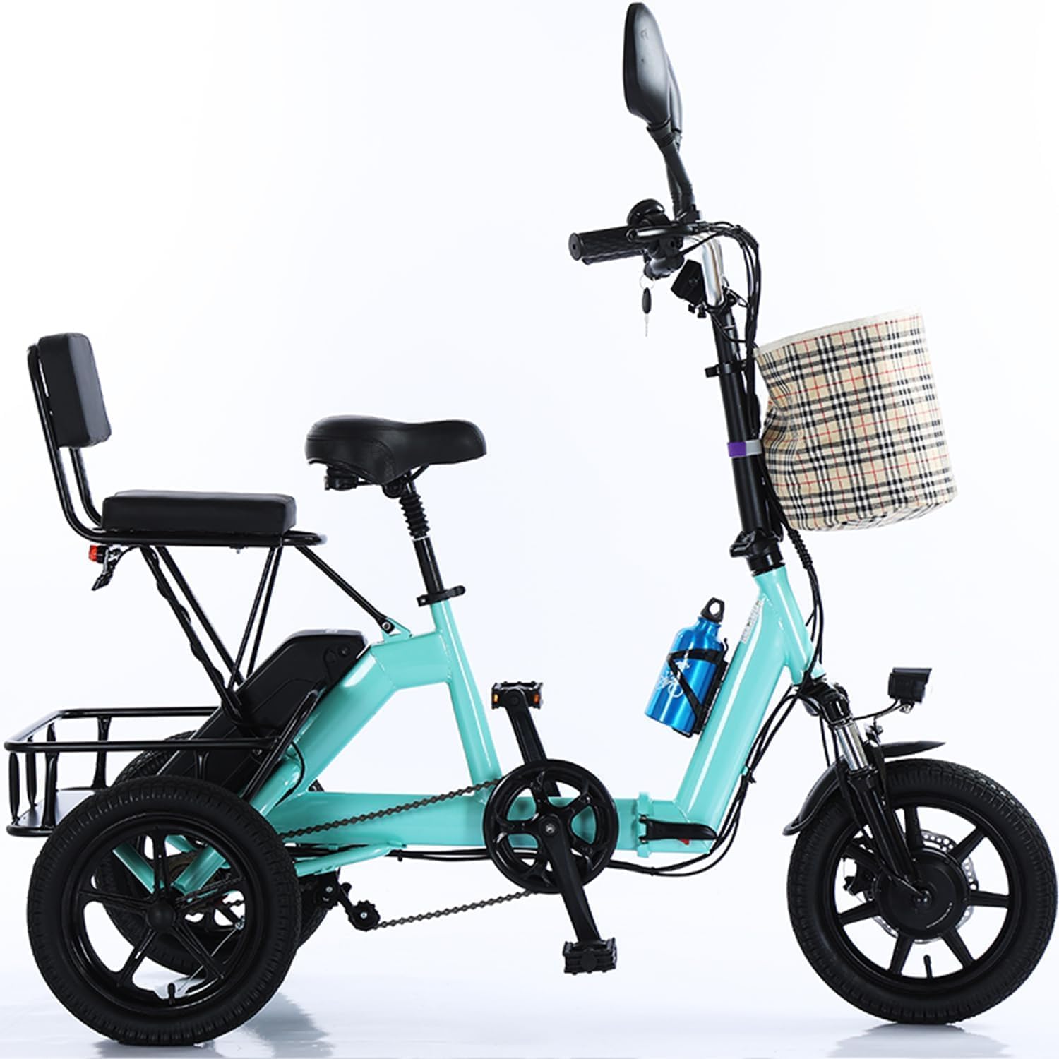 みよさん専用電動アシスト三輪車 ミントグリーン みよさん専用