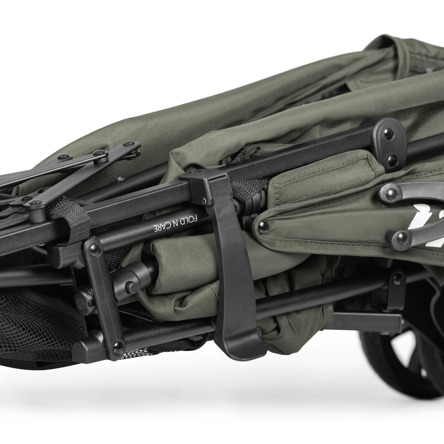 Hauck Fold N Care, passeggino leggero con parapioggia, da 6 mesi a 22 kg, pieghevole, pieghevole, parasole UPF 50+, ruote in EVA, cestino grande, passeggino da viaggio, colore: verde oliva