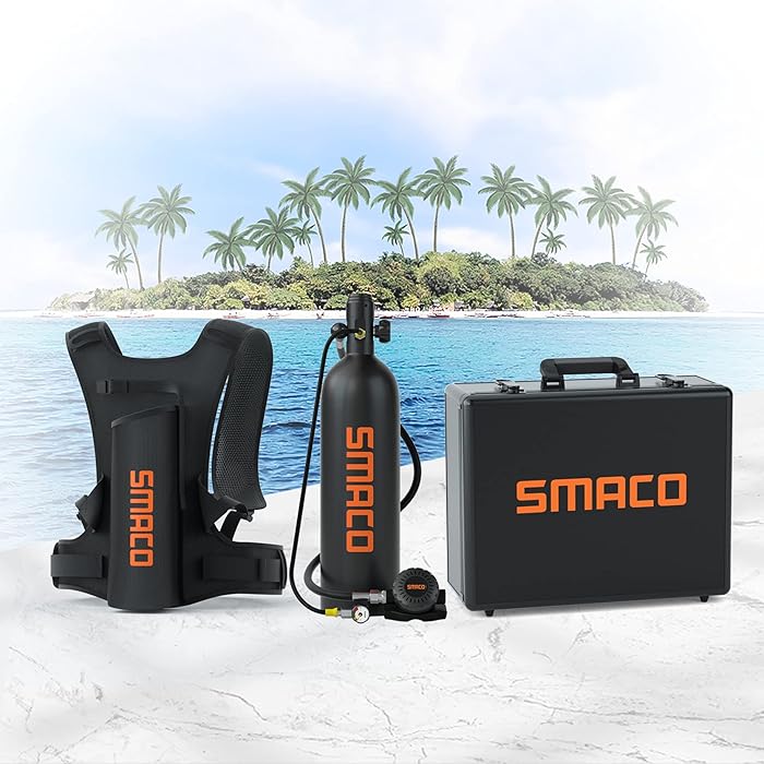 Buy Mini Scuba tank 1.9L Capacity Diving Oxygen Cylinder Support 2530