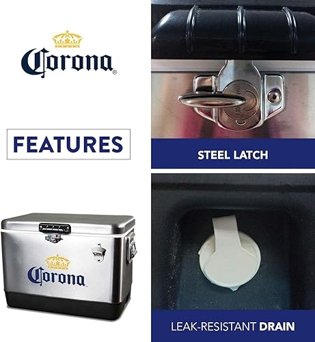 Miniatura 5 de Corona Hielera con abrebotellas, 51 litros54 cuartos de galón