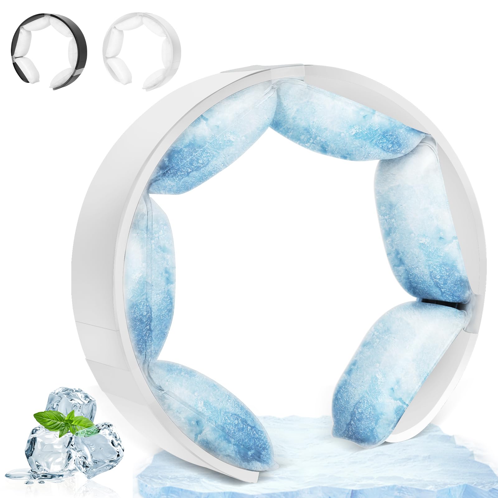 Vineen Cool Neck Ring, Ice Ring, 65°F (24°C), Natural Freezing, Instant Cooling, Neck Cooling, PCM Material, Cooling Goods, Ice Neck Ring, Cool, Long Lasting, Heat Protection, Heatstroke Prevention