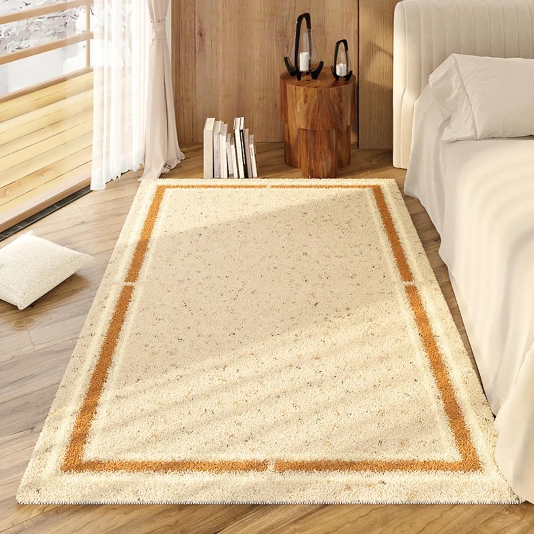 Tapis de chambre doux 100x160 pour salon et descente de lit cocooning