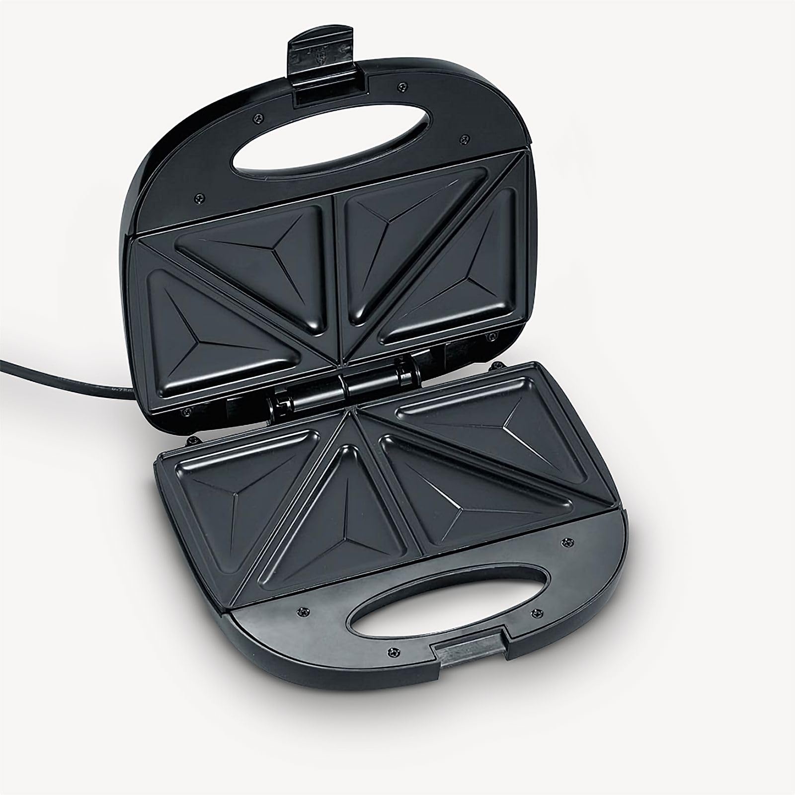 Severin SA 2969 Sandwich Toaster con Inserti Acciaio Inox, 600 W, Nero