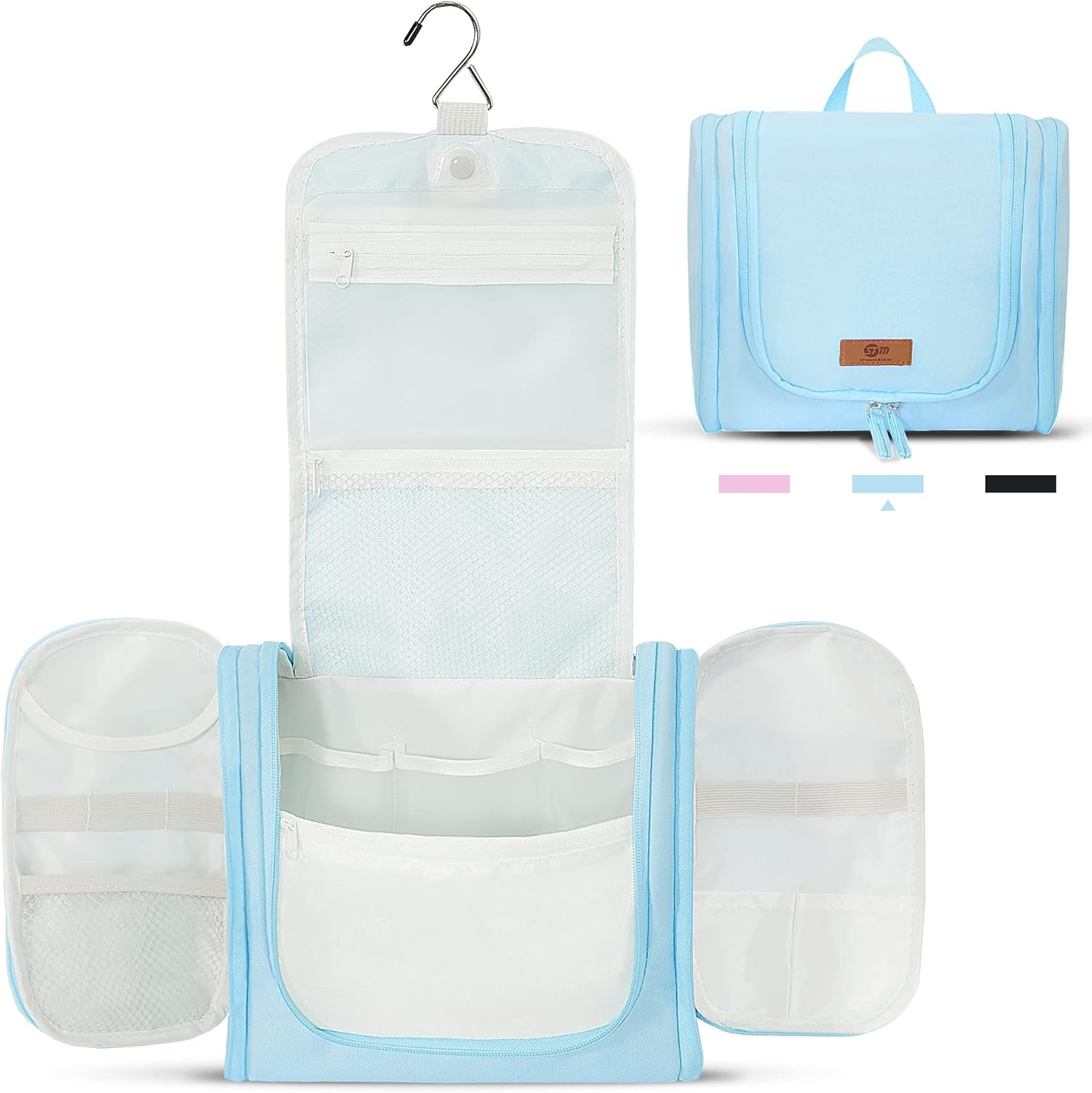 STORAGE MANIAC Large Toiletry Bag for Women and Men with