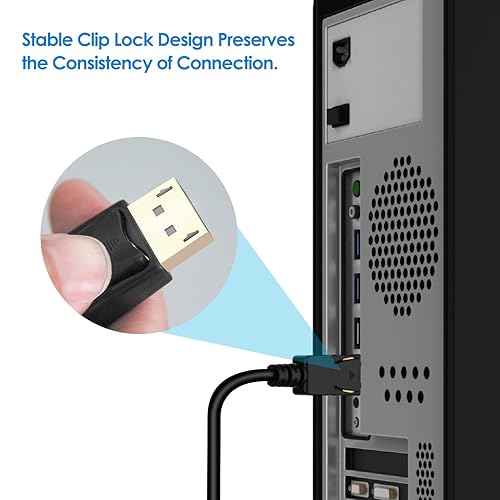 Miniatura 3 de Rankie Cable DisplayPort DP a HDMI listo para resolución 4K 6 pies