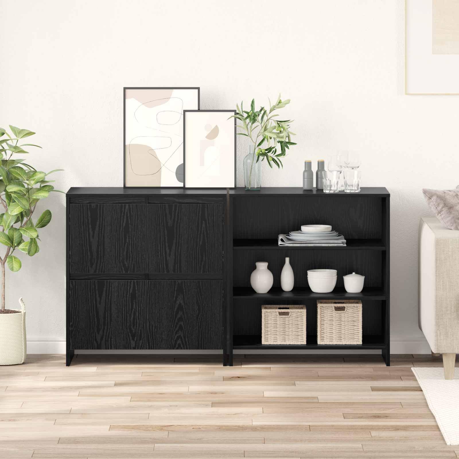 Hothingwell Mobiletto portaoggetti in 2 pezzi, 70 x 41 x 75 cm, colore