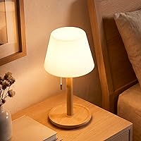 LuminexDesigns Lampada da Tavolo LED Senza Fili Legno – Ricaricabile Lampada da Comodino