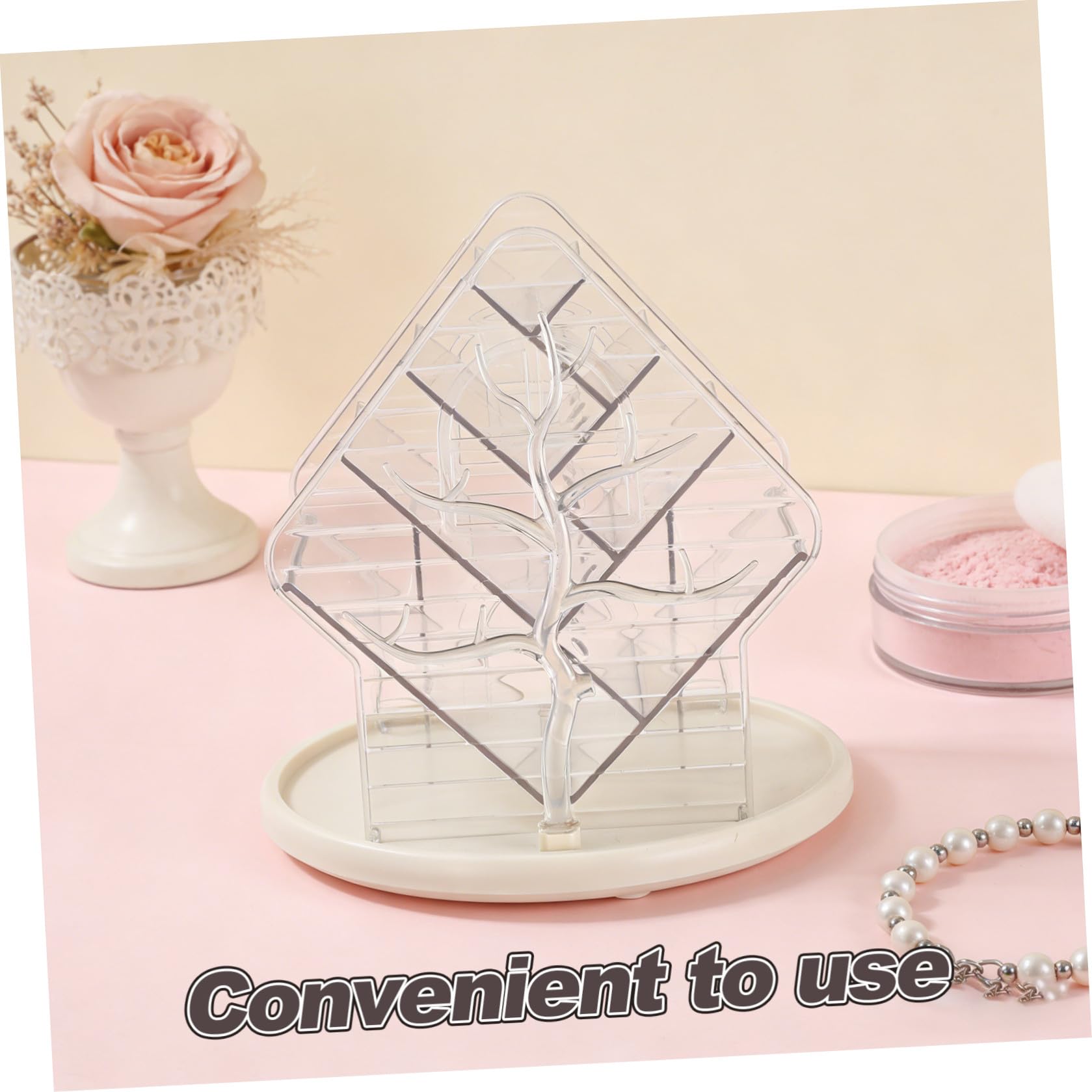Organizer Cosmetici Girevole 360° in Pet per Tavolo e Vanity