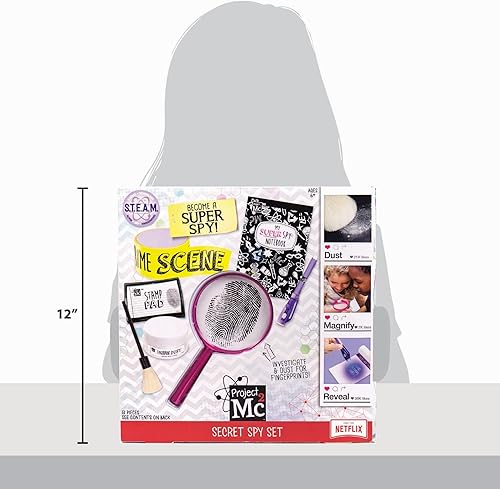 Miniatura 5 de Project MC2 Juego de simulación Super Spy Gear Kit de ciencia STEM conviértete en un detector de mentiras humano con juego de identificación de