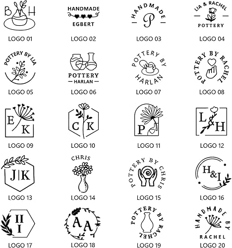 Miniatura 5 de Sello de cerámica personalizado  Sello de arcilla personalizado con tu diseño de logotipo  Crea impresiones únicas en cerámica  Herramienta de