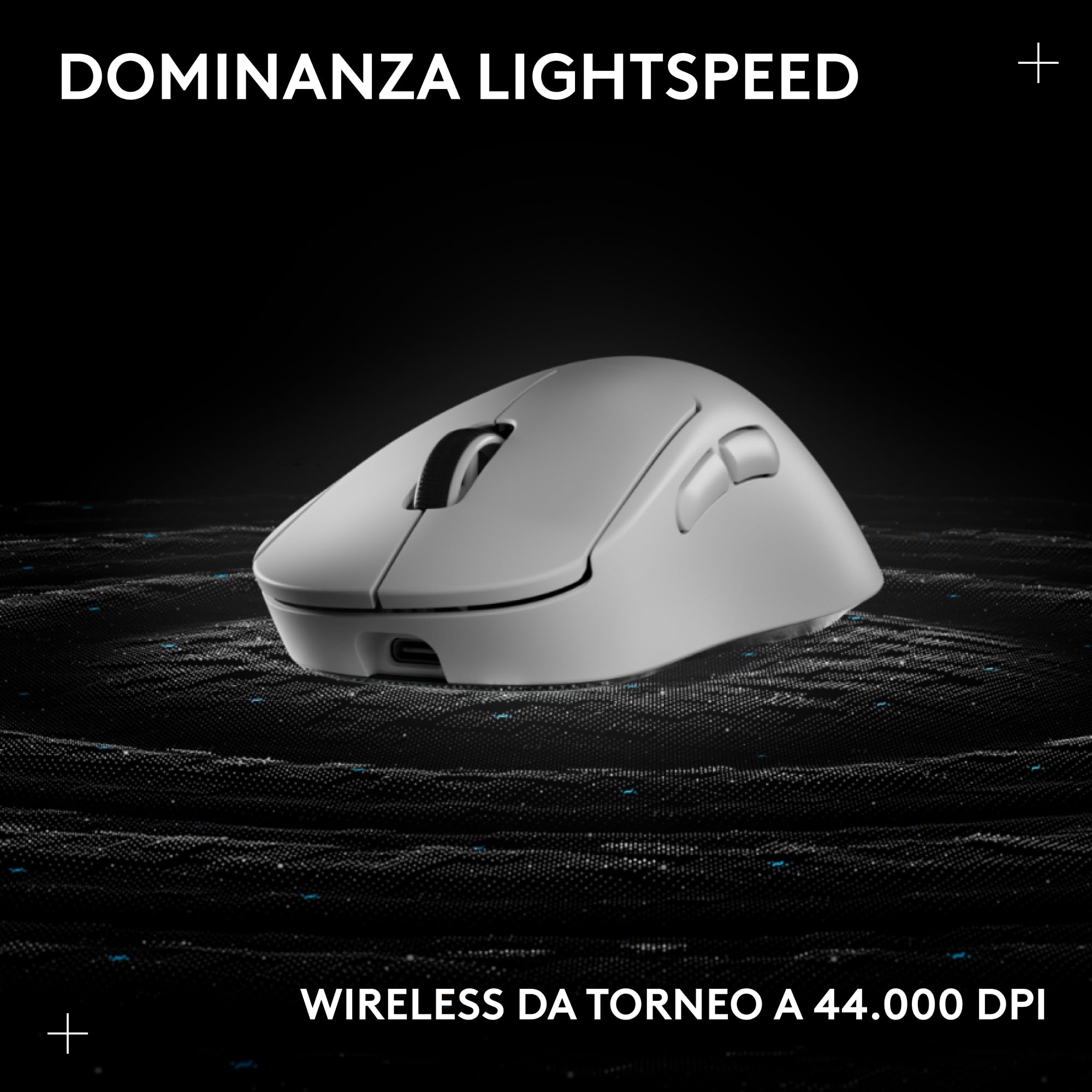 Logitech G PRO X SUPERLIGHT 2 DEX wireless gaming mouse | Für PC/Mac, 60g rechtshändige Maus, 5 programmierbare Tasten, USB-C, 44k DPI Sensor, bis 8 kHz Polling-Rate - Bianco