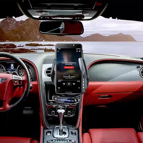 Miniatura 2 de Cargador de coche inalámbrico Soporte de teléfono para automóvil, carga inalámbrica, carga rápida de 15 W, soporte de teléfono con sujeción