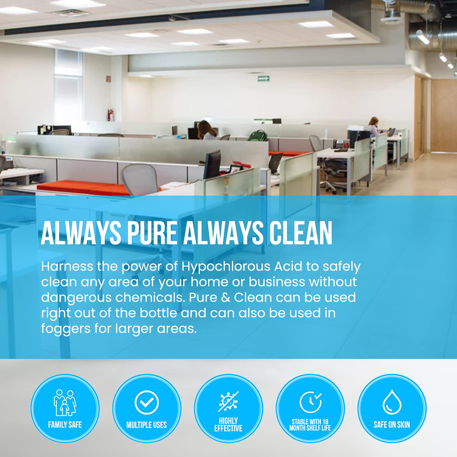 Pure & Clean Multi Surface Cleaner PRO Hypochlorous Acid Cleaning