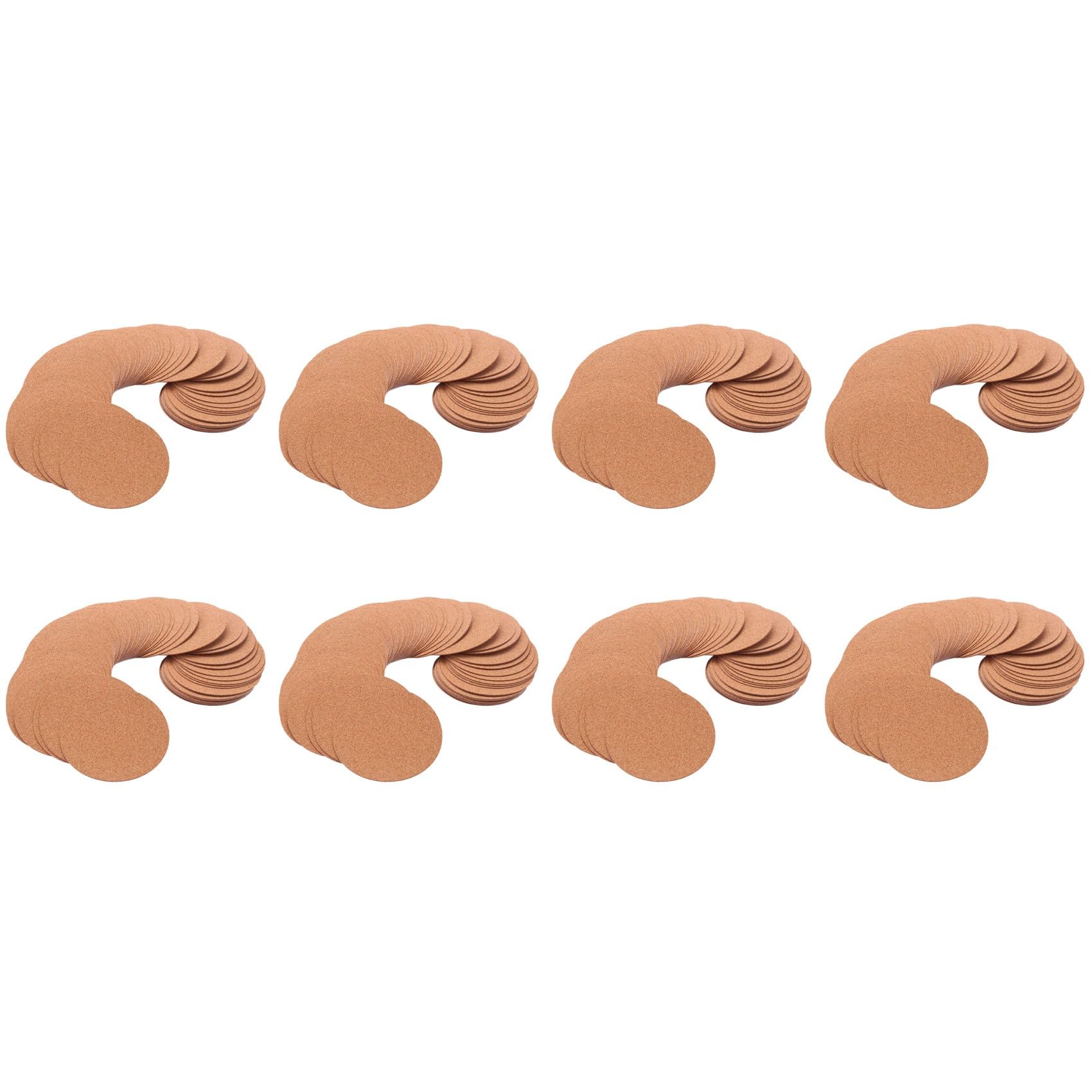 Hndhbfgrt Self-Adhesive Cork Coasters,Cork Mats Cork Backing Sheets for Coasters and DIY Crafts Supplies (480 Pcs, Round)