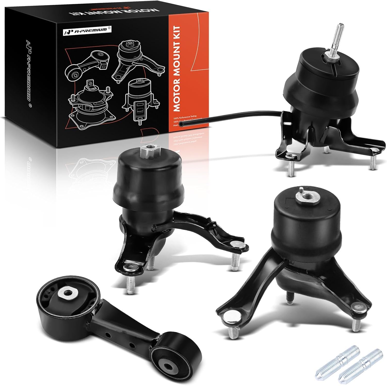 A-Premium 4PCS Engine Motor Mount Transmission Mount and Torque Strut Mount Set Compatible with Toyota Camry 2007-2017, Avalon 2008-2012 3.5L, Automatic Transmission