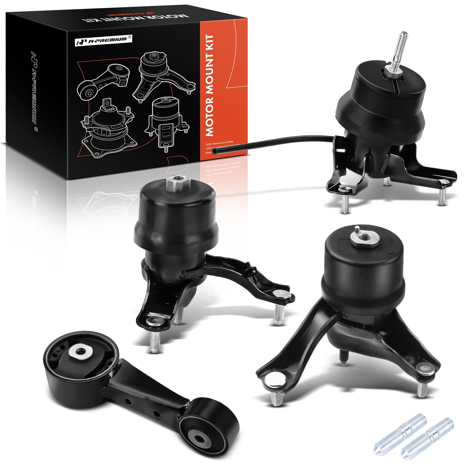 A-Premium 4PCS Engine Motor Mount Transmission Mount and Torque Strut Mount Set Compatible with Toyota Camry 2007-2017, Avalon 2008-2012 3.5L,