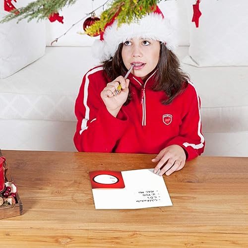 Miniatura 5 de Paquete de 30 tarjetas de regalo de Navidad en 5 bonitos diseños festivos, tarjetas de felicitación de Navidad con sobres, soporte para dinero con