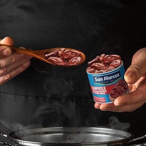 Miniatura 6 de San Marcos Peppers Chipotle en salsa de Adobo, 28 oz