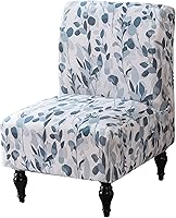 Vista 24 de Funda para Silla de Acento sin Brazos, Funda Elástica para Silla Súper Ajuste, Funda Protectora de Muebles para Silla sin Brazos para Sala de Estar