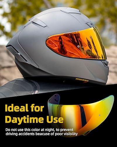 Miniatura 9 de Visera RF-1200 RF 1200, visera de casco X14 compatible con RF-1200 CWR-1 X14 Z7 X-Spirit (humo profundo)