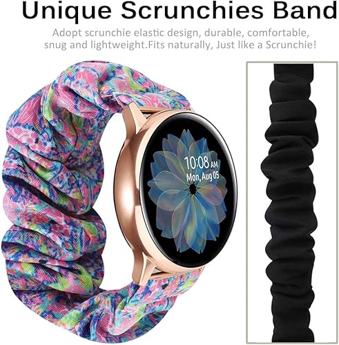 Miniatura 5 de Miimall Correa elástica de 0.787 pulgadas para Samsung Galaxy Watch FE de 1.575 pulgadas, ligera, transpirable, correa elástica para Galaxy Watch