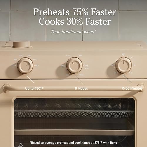 Miniatura 25 de Our Place Wonder Oven Freidora de aire 6 en 1 y horno tostador con infusión de vapor Compacto, apto para encimera, precalentamiento rápido