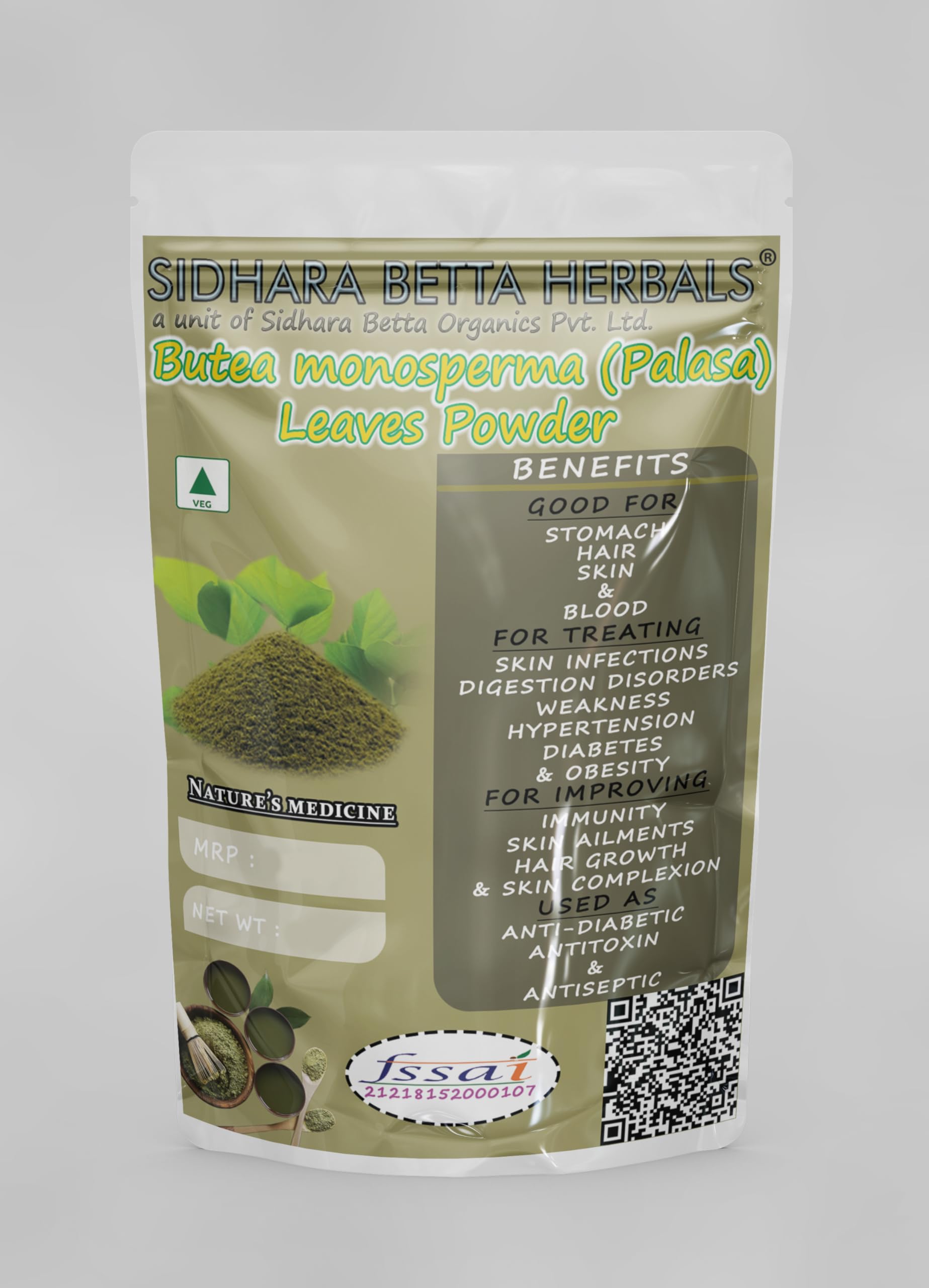SIDHARA BETTA HERBALS Butea Monosperma (Palasa) Leaves Powder |Pack Of 1| (B0BGFGRDM1) Amazon Price History, Amazon Price Tracker