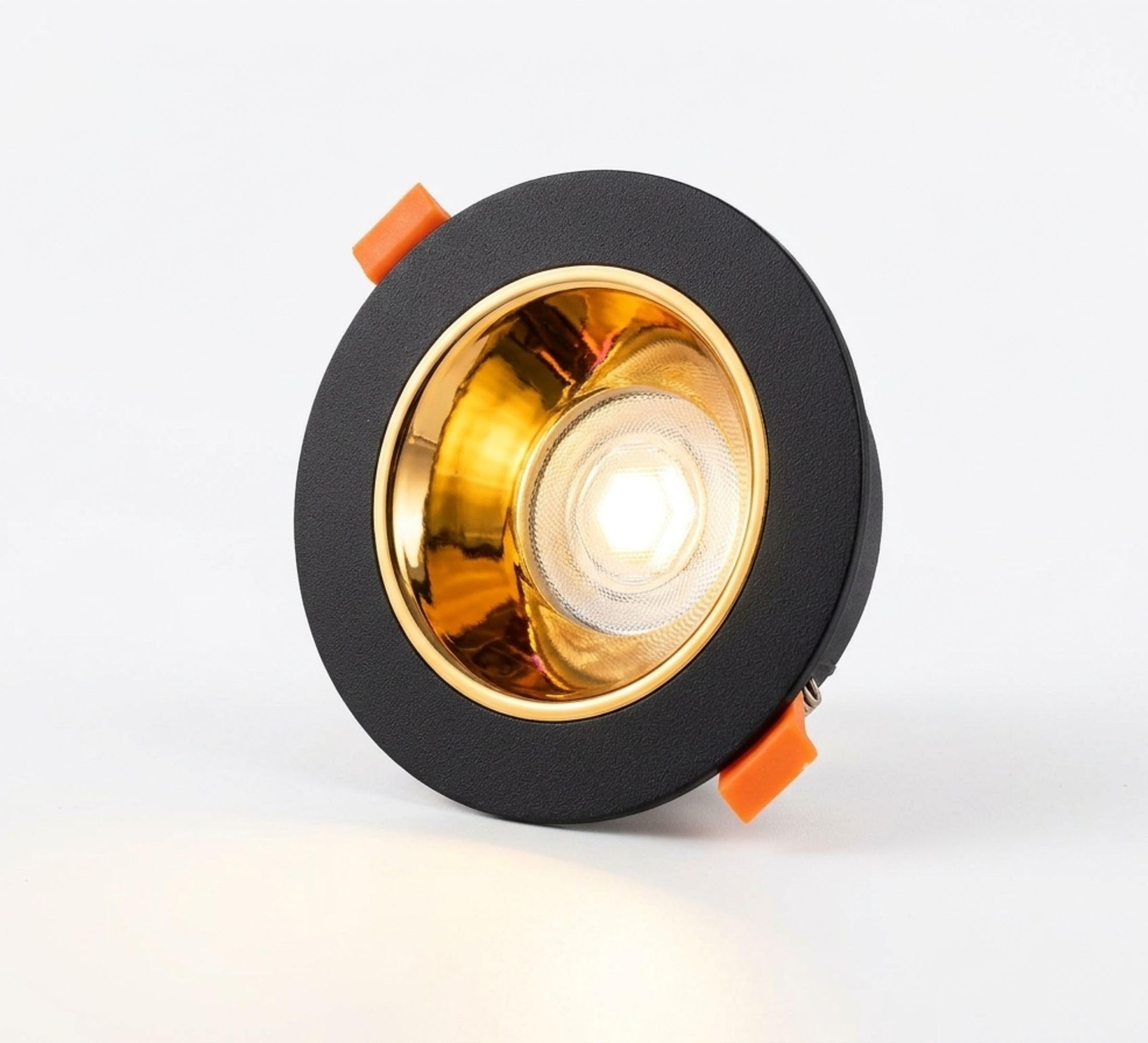 8W Black Concealed LED COB Spot Light – Golden Inner Ring & Black Body – Warm White (3000K) – Suited for 3inch Junction Box |Pack of 1 | High Brightness Focus Ceiling Light for Home-image-34