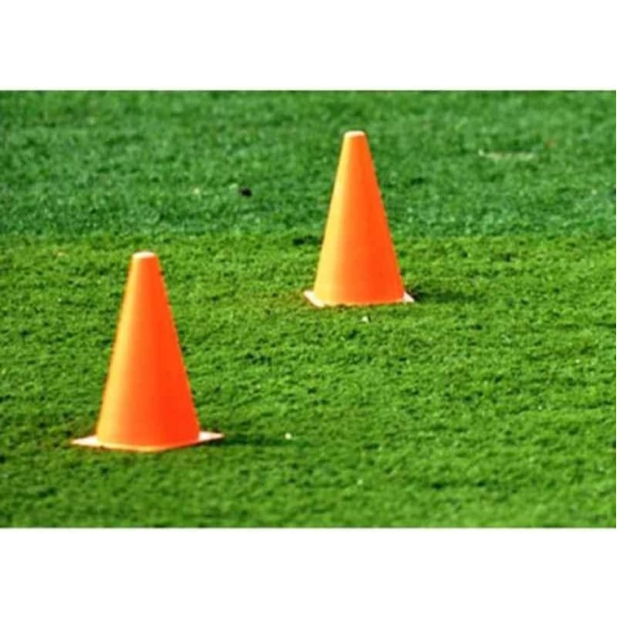 FORGO Agility Training Space Marker Cones Orange Colors (9.0 Inches) Set of 10 3