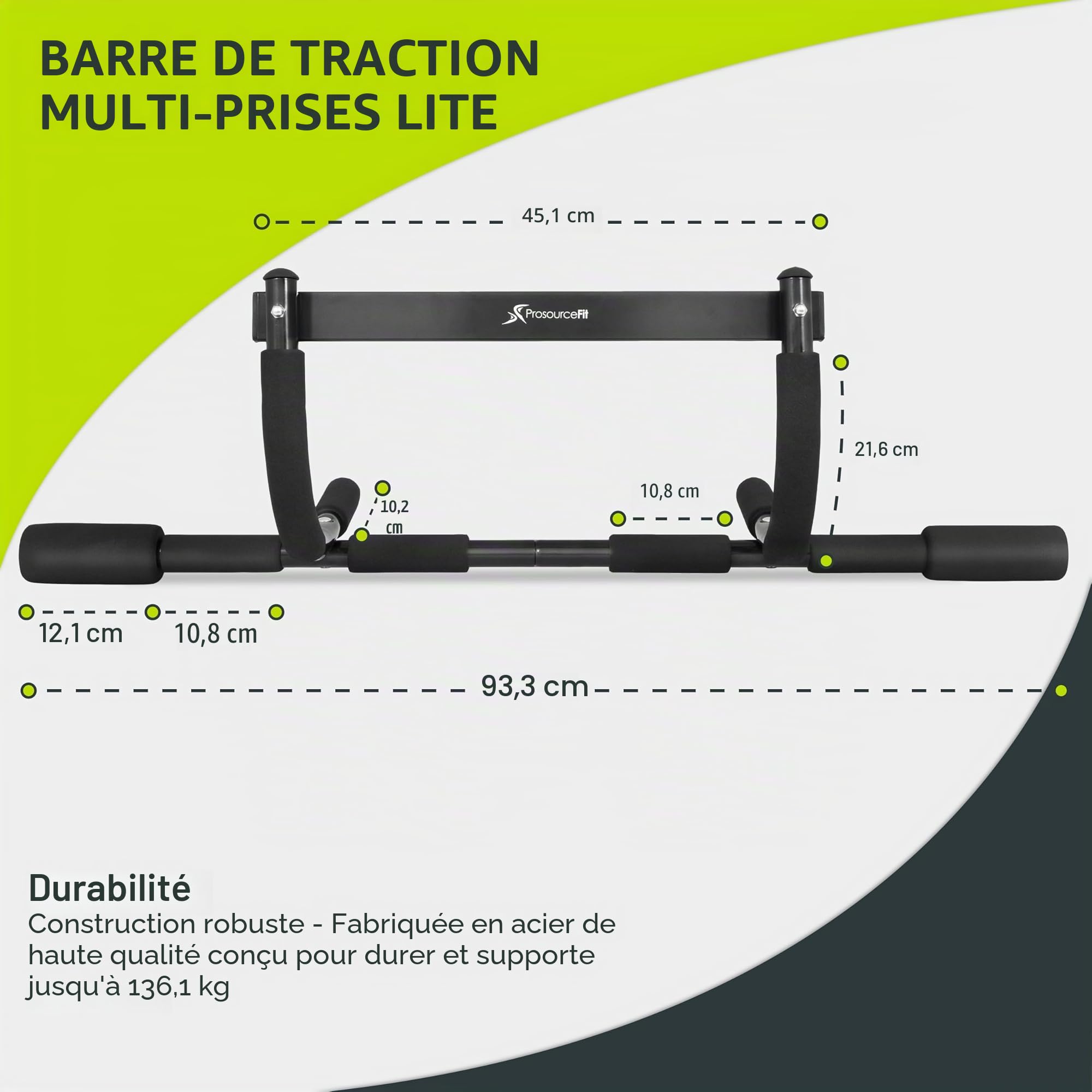 ProsourceFit Doorway Mount, Foldable, Multi-Grip, Multi-Grip Lite and Wall-Mounted Pull Up/Chin-Up Bar