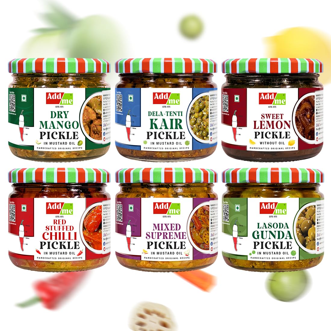 See full amazon price history chart for Add me Rajasthani Marwadi Pack 6 In 1 Dry Mango Pickle 300G+Lasoda Gunda Ka Achar 300G+Sweet Lemon Pickles Without Oil 350G+Tenti Kair Pickel 300G+Lal Mirch Bharwa Achaar 300G+Mixed Mix Pickles 300G Add me Rajasthani Marwadi Pack 6 In 1 Dry Mango Pickle 300G+Lasoda Gunda Ka Achar 300G+Sweet Lemon Pickles Without Oil 350G+Tenti Kair Pickel 300G+Lal Mirch Bharwa Achaar 300G+Mixed Mix Pickles 300G (B0CRZ759LB) Amazon Price History, Amazon Price Tracker