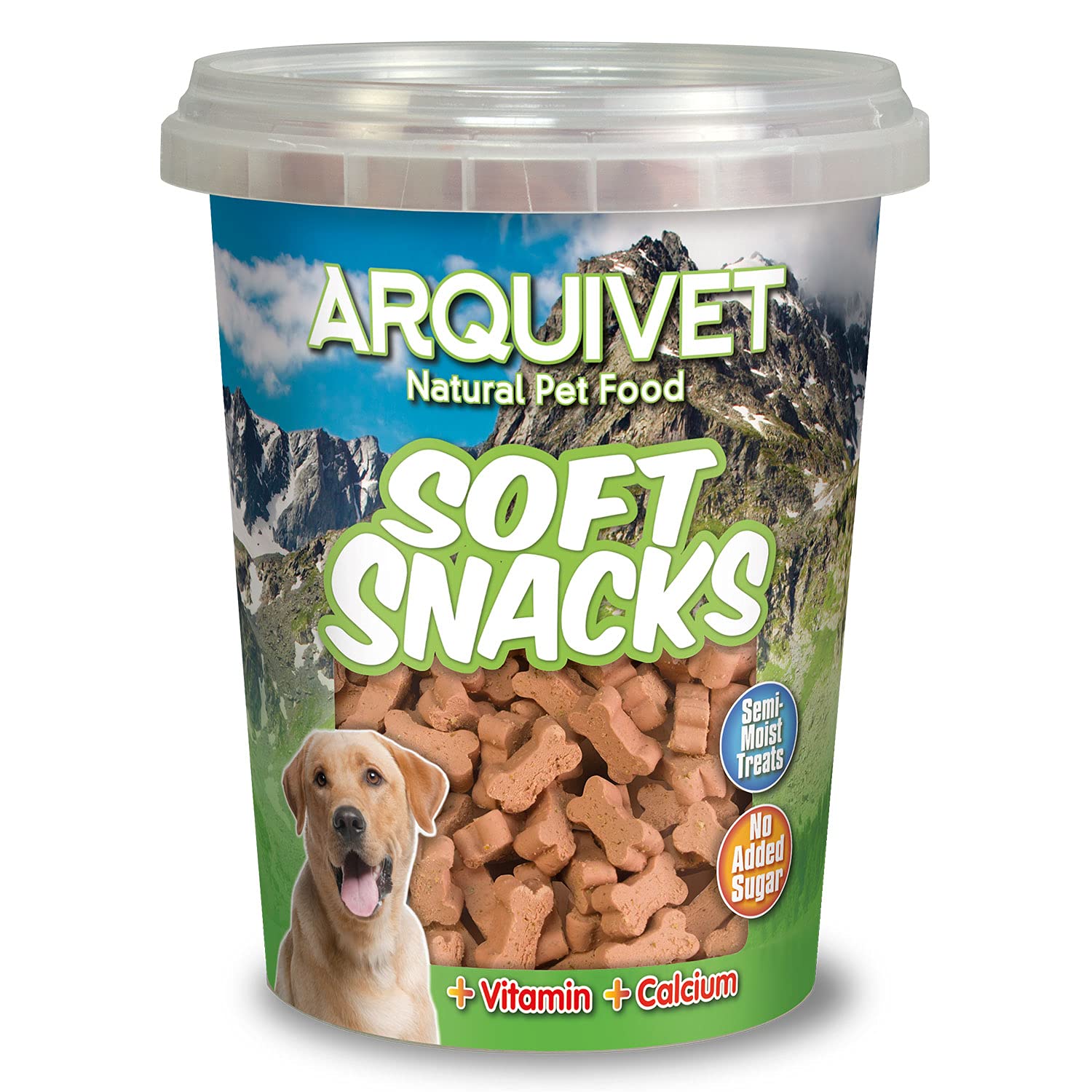 ARQUIVET Soft Snacks para Perro Huesitos Salmón Pack 12 x 300 g - Snacks Naturales para Perros de Todas Las Razas - Premios, recompensas, chuches para Perros