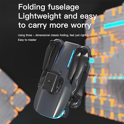 Miniatura 4 de Drone WiFi FPV con 4K HD modo de retención de altitud de cámara simpledual plegable RC Drone cuadricóptero, vuelo de ruta, retención de altitud,