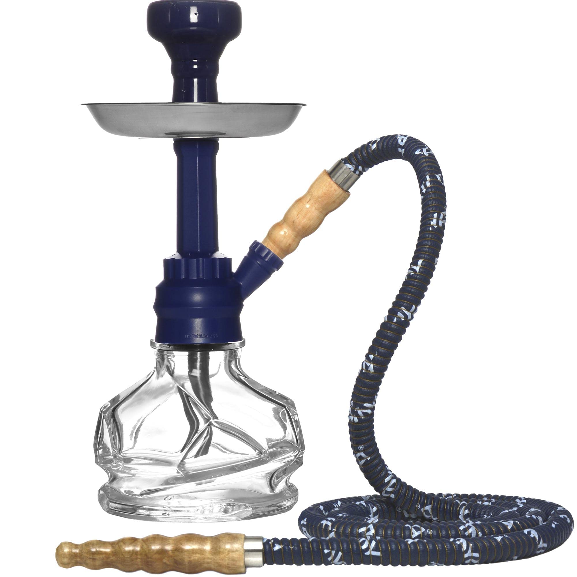 Chico 251 Hookah - Complete Set with Glass 12 Inch Bowl & Cage - Small Hookah Kit