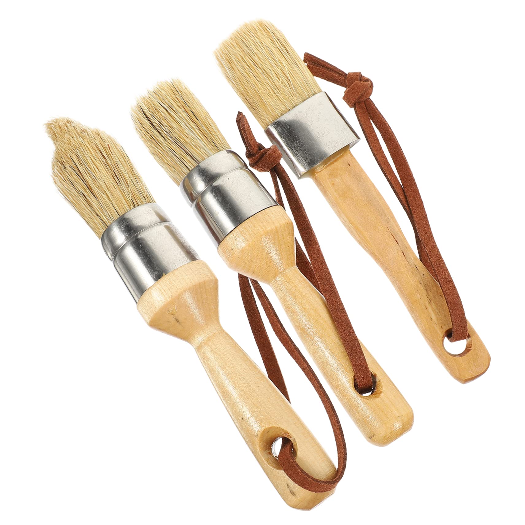 VILLCASE 3 Set Di Pennelli Per Pittura Con Setole Morbide E Manico in Legno Uso Quotidiano Pennelli Per Acquerelli Per La Casa 3 Pezzi*3