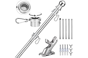 No-Tangle Flag Pole for a Majestic Outdoor Display